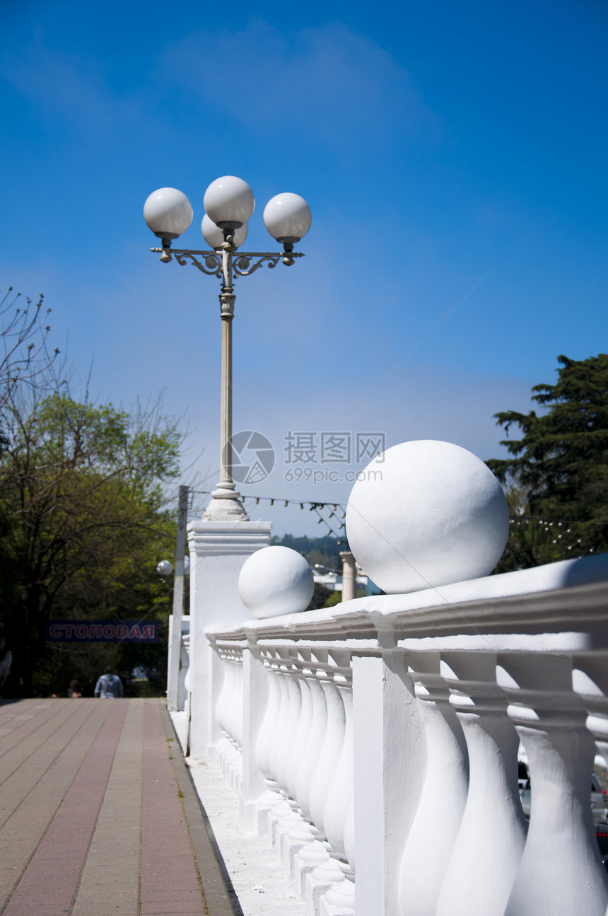 混凝土波板贸易蓝色脚步风格花瓶白色建筑石头历史性扶手阳台图片