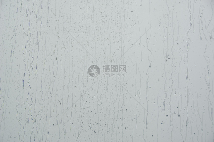 窗口上的雨滴孤独溪流环境风暴下雨眼泪灰色情绪飞沫窗户图片