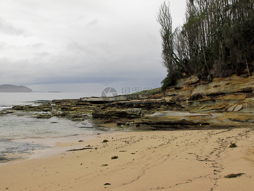 澳大利亚野生海滩海洋蓝色生活阳光编队天蓝色崎岖悬崖波浪旅行图片