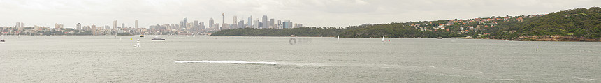 悉尼天线地标首都天空天际摩天大楼蓝色建筑学市中心旅行场景图片