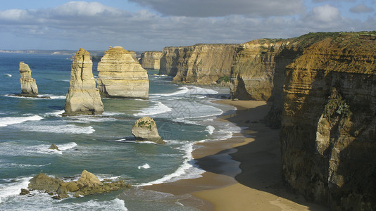 12个使徒旅行景点石头海岸风景假期支撑沿海岩石平台高清图片