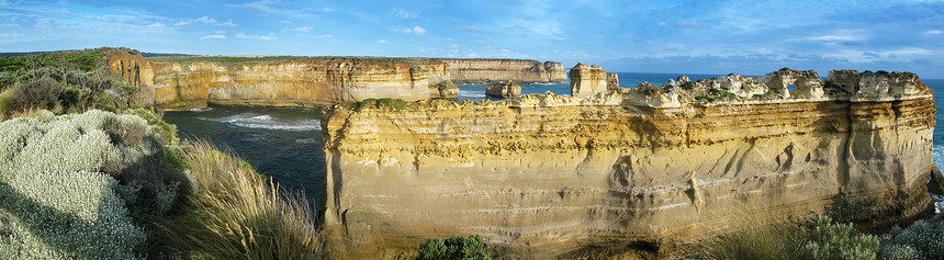 澳洲的悬崖海景支撑风景海岸岩石旅行旅游蓝色侵蚀沿海图片