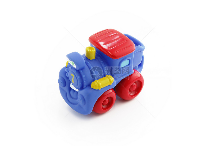 塑料玩具列车教育火车红色乐趣车辆童年游戏白色黄色学习图片