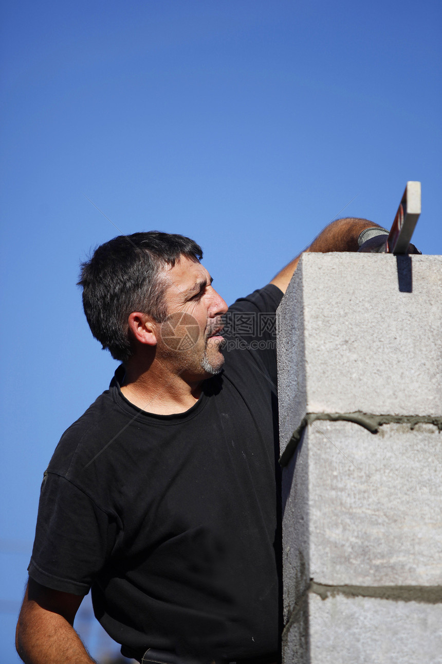 梅森工程积木建筑活动水泥手套工人安装石工工具图片