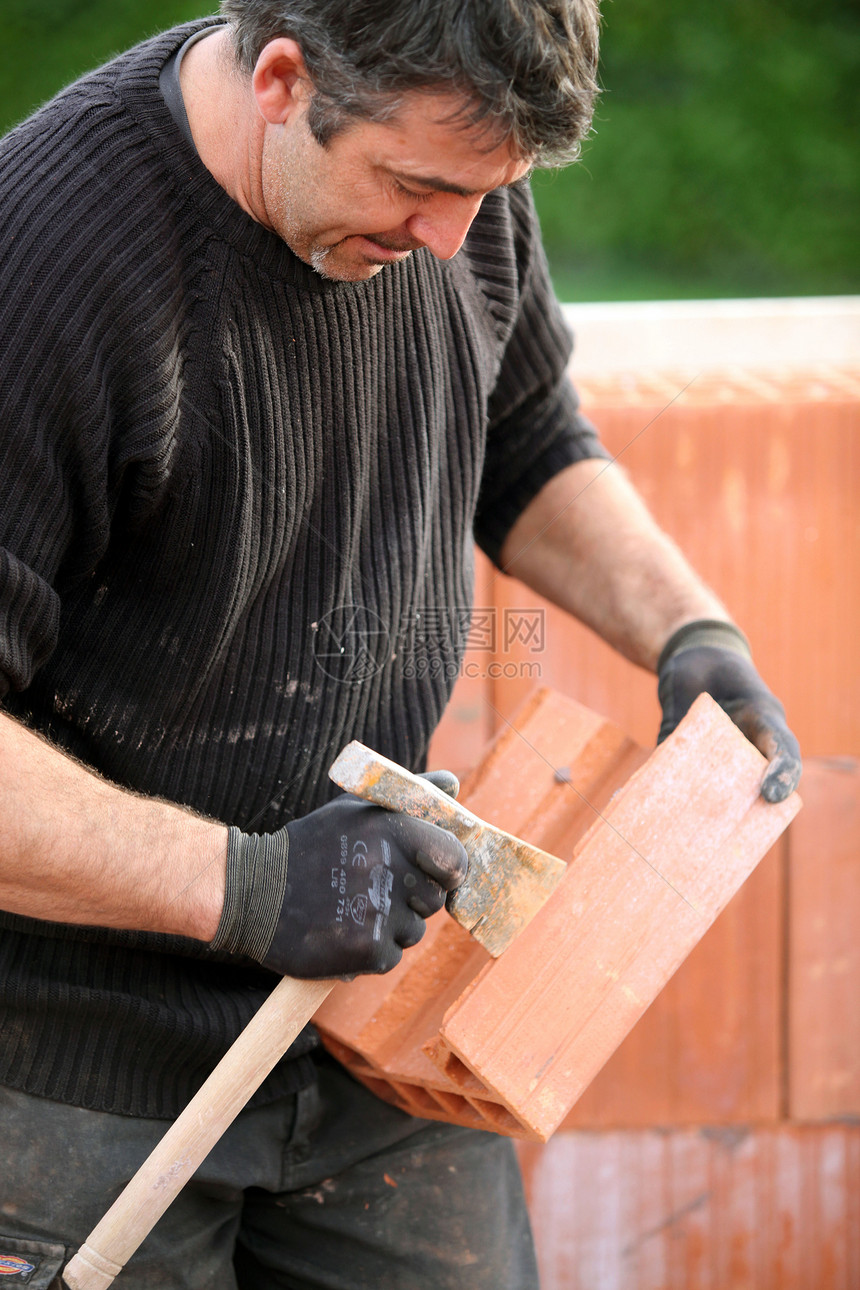 砖层职业项目水泥工作承包商工程劳动劳动者黏土建造图片