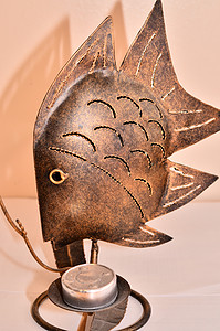 青铜鱼背景图片