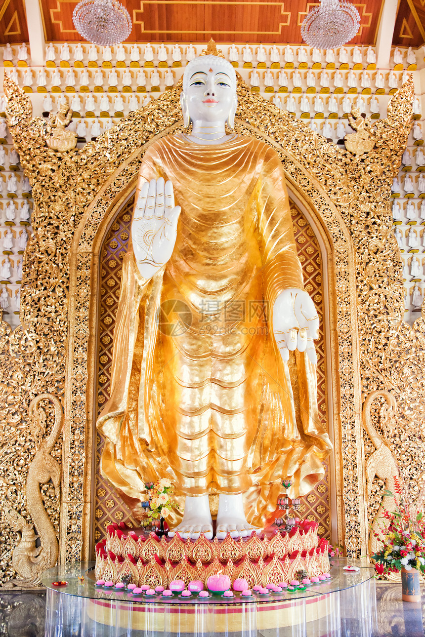 佛寺的雕像宗教寺庙佛教徒金子图片