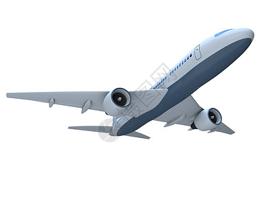 喷气飞机插图航班客机鼻子喷射飞行背景图片