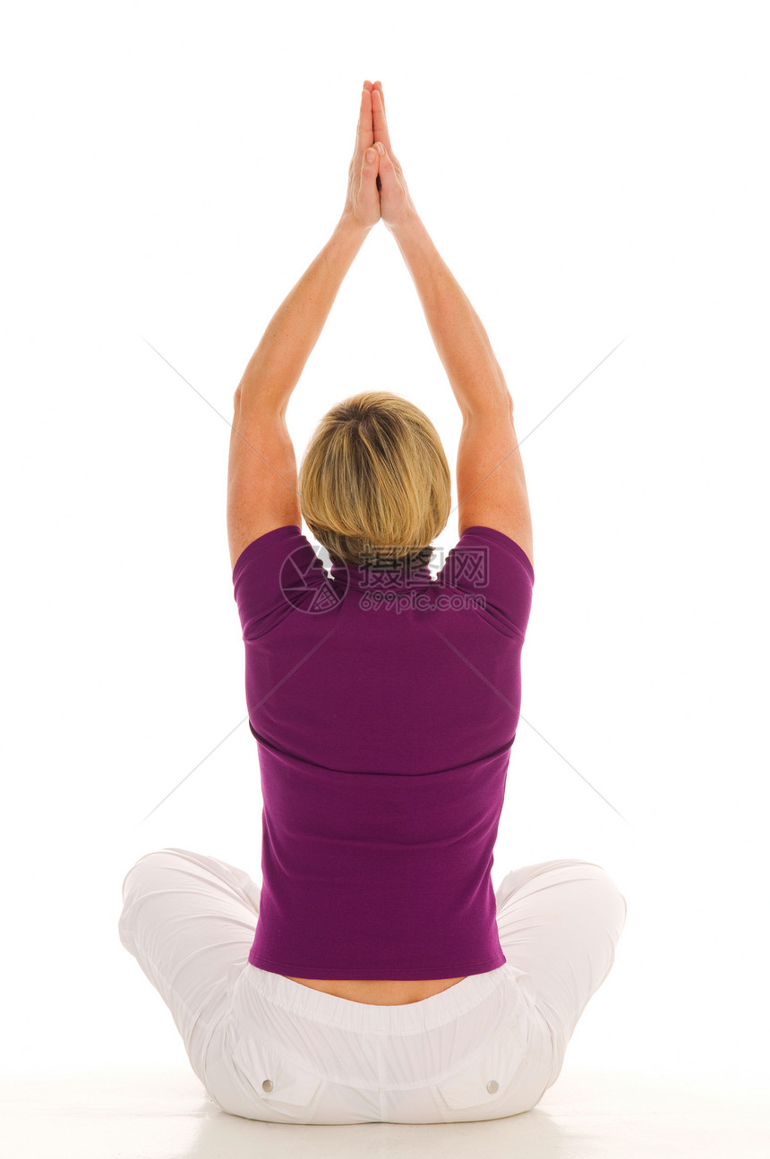 妇女练瑜伽女性娱乐锻炼成人体操运动女人女士成年人练习图片
