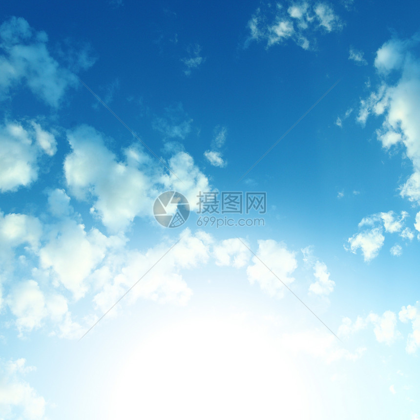 蓝蓝天空气氛蓝色臭氧场景日光天蓝色云景沉淀气象自由图片