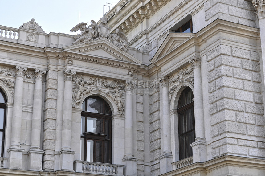 维也纳建筑结构天空风格装饰品蓝色飞檐纪念碑历史性建筑学玻璃艺术图片