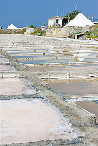 葡萄牙贝拉的盐碱世界盐水盐沼位置房子外观高清图片
