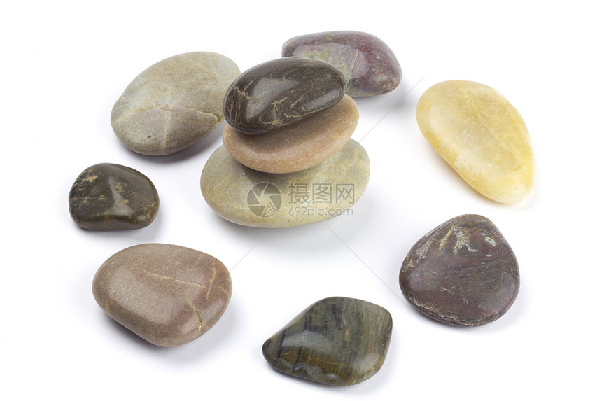 石头圆岩石治疗海滩圆形温泉材料鹅卵石卵石沉思矿物图片