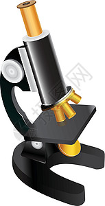 显微镜实验室乐器器具图画药品数字绘画教育玻璃仪器插画