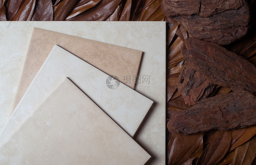 陶瓷瓷砖文化叶子日志制品棕色釉面砖四物桌子图片