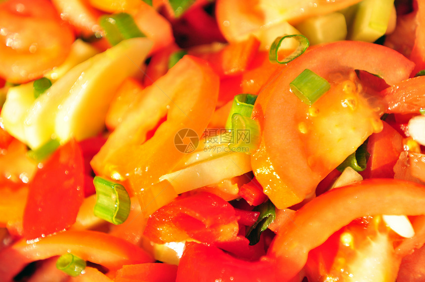 沙拉背景胡椒盘子卷曲蔬菜美食餐厅草药营养洋葱食物图片
