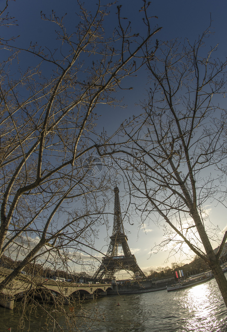 巴黎埃菲尔铁塔冬季视图历史性假期地标海滩首都旅行天空纪念碑历史旅游图片