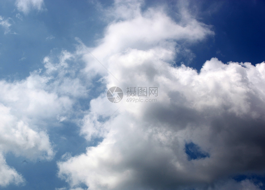 蓝天空背景场景天气柔软度气象自由蓝色臭氧云景天空天际图片
