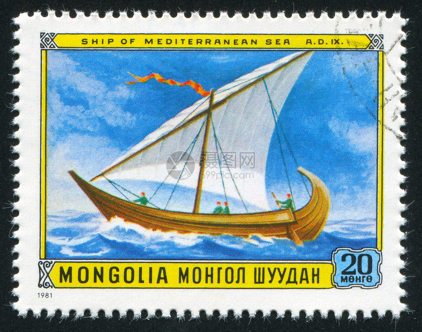 帆船海豹桅杆信封历史性海浪邮件古董邮戳邮资邮票图片