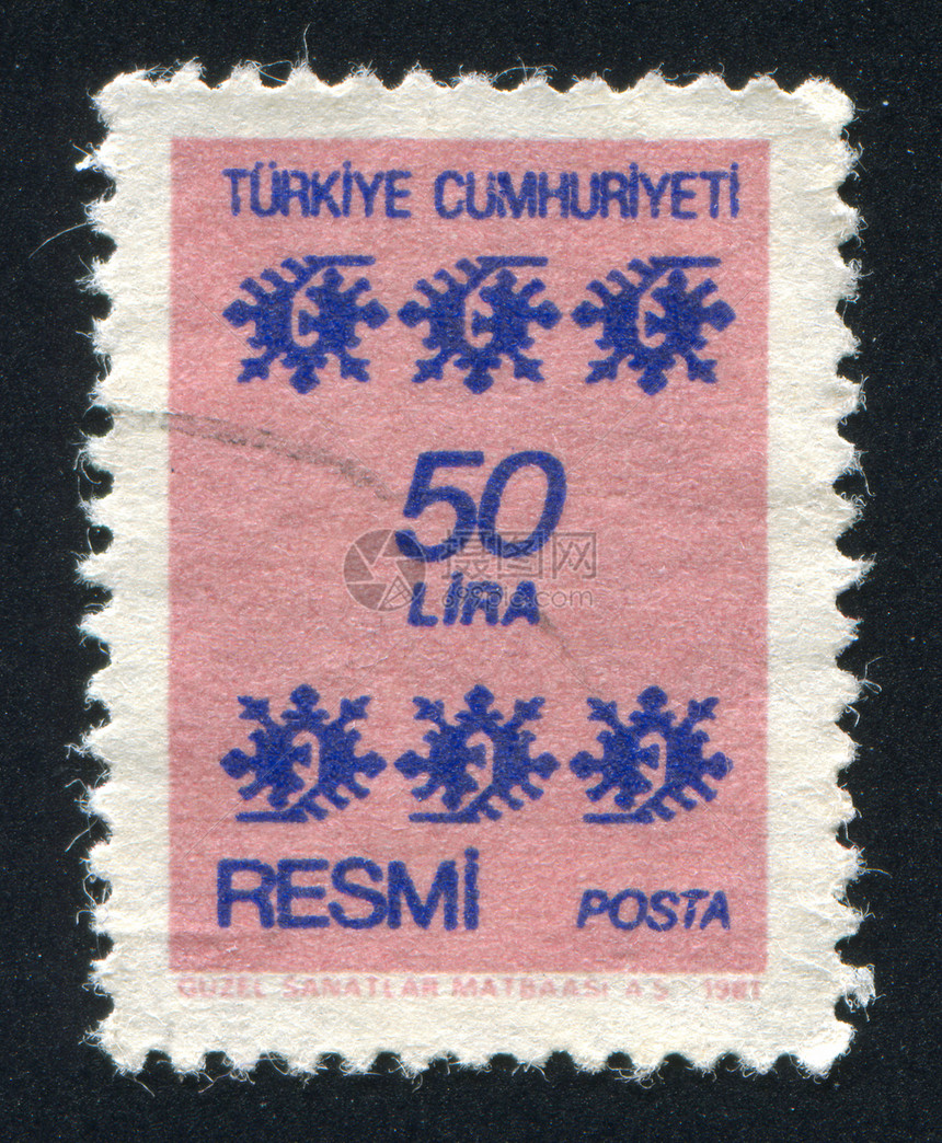 土耳其语模式邮票数字海豹艺术卷曲集邮椭圆火鸡装饰品漩涡图片