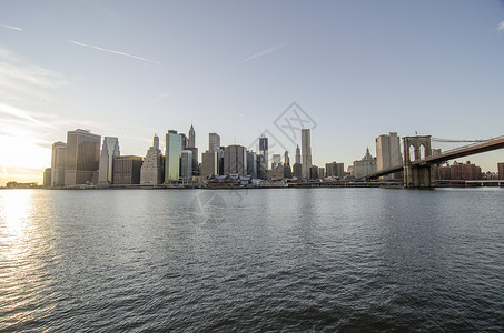 来自布鲁克林的纽约市曼哈顿历史性高清图片素材