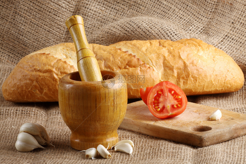 土制面包传统文化棕色小麦圆形食物工作室小吃图片