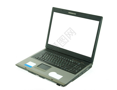 膝上型公文包电脑白色工作技术监视器键盘电子笔记本展示背景图片