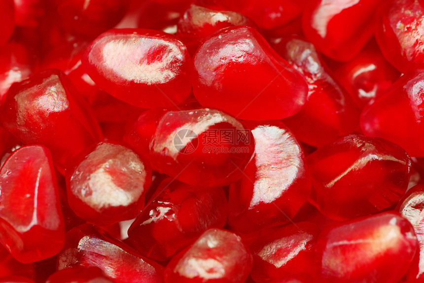 石榴核心红色食物美味水果种子营养饮食玉米甜点图片
