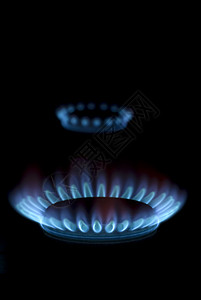 天然气气体丙烷厨房蓝色力量甲烷白炽烤箱圆圈燃烧椭圆形背景