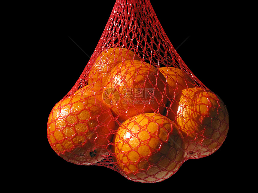 橙色橘子网兜水果黑色维生素营养红色食物图片