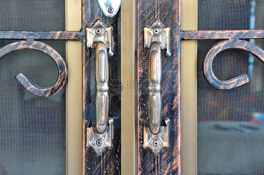 门把手宏观房子入口住宅锁孔金属闩锁钥匙房间木头图片