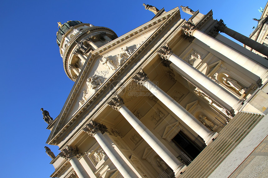 柏林的德意志多姆旅行遗产天空纪念碑圆顶大教堂观光建筑城市中心图片