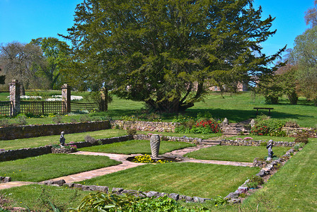 贝梅西德花园花园绿色晴天高清图片