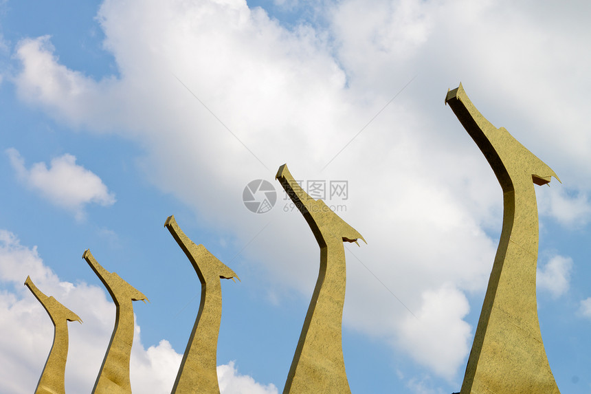 泰国式天鹅雕塑图片