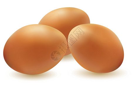 三个鸡蛋的矢量说明背景图片