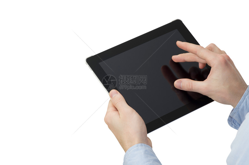 电脑平板电脑监视器手指技术电子感官展示笔记本软垫互联网通讯器图片