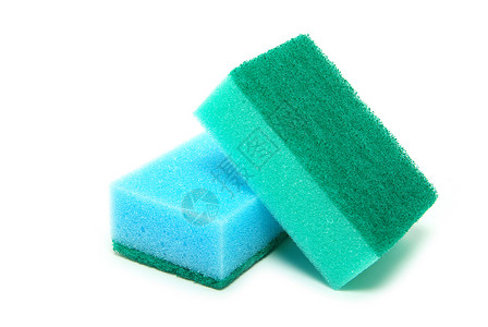 厨房海绵家务绿色卫生用具组织房子化学品打扫面巾洗涤剂背景图片