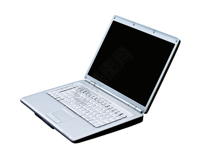 计算机电脑白色电子笔记本键盘技术电讯网络监视器工作公文包背景图片