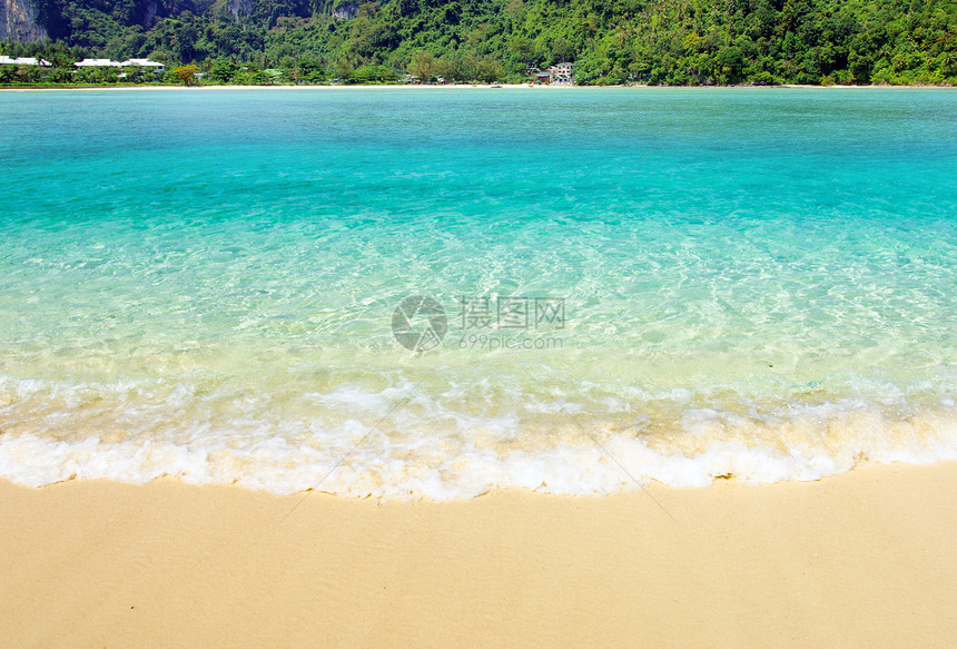 海 海阳光热带太阳天空蓝色晴天冲浪放松旅行天堂图片