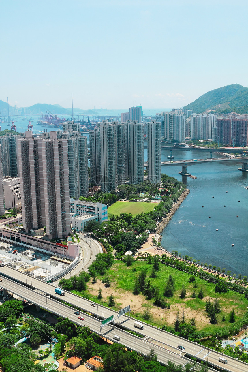 香港现代城市顶峰办公室景观摩天大楼风景天空建筑学海洋地标旅行图片