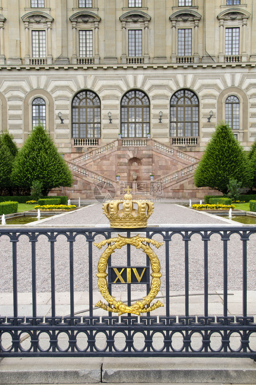 旧城加姆拉斯坦斯德哥尔摩皇家宫历史地标栅栏观光首都窗户建筑风格城堡住宅图片