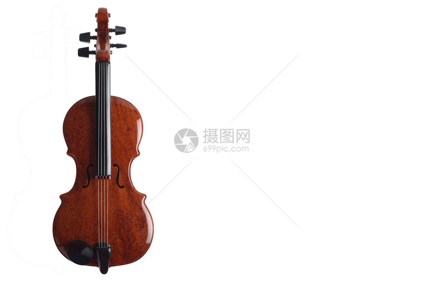 violin 矫形木头乐器小提琴乐队细绳白色孩子塑料装饰品礼物图片
