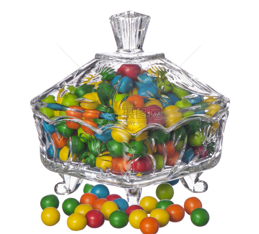 彩色糖果水晶生日营养彩虹甜点派对饮食图片