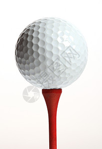 高尔夫球赛休闲球座宏观活动运动红色白色背景图片