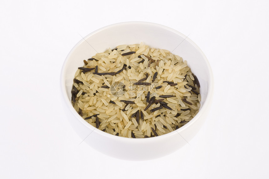 混合米饭碗白米龙眼食物图片