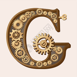 机械字母表工程师金子技术机器玩具引擎工程车轮字体手表背景图片