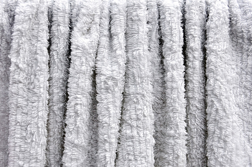 皱纹织物折叠布料材料海浪波浪状窗帘纺织品床单白色墙纸图片