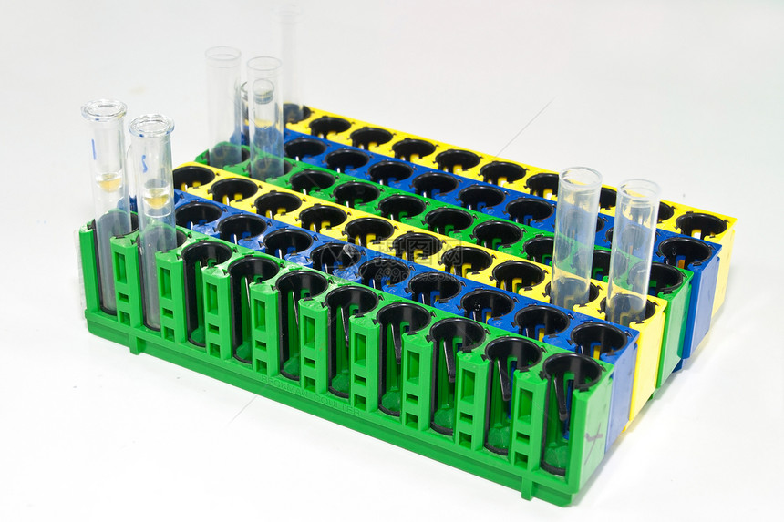 机架上的测试管技术生物学架子药理乐器物质化学品化学药品玻璃图片