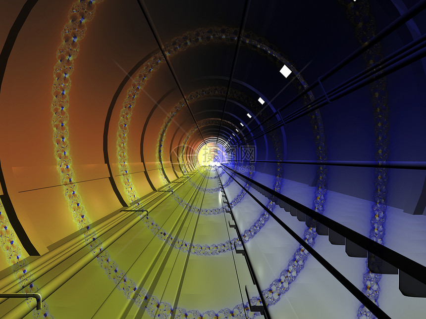 隧道光谱希望虚幻螺旋渲染射线图片