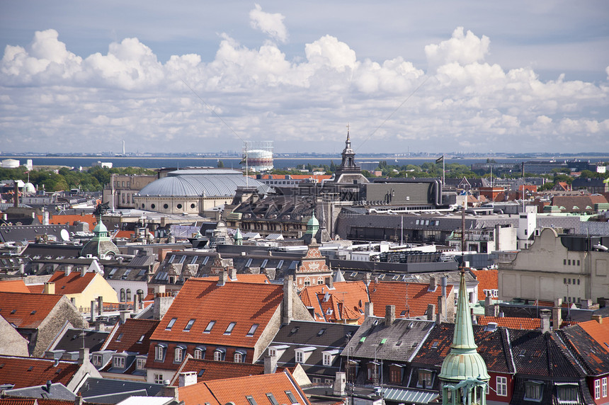 哥本哈根建筑文化景观城市天际首都全景图片